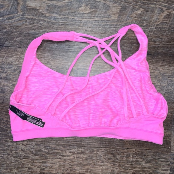 Victoria’s Secret Pink Strappy Bralette Size Large - Picture 2 of 9